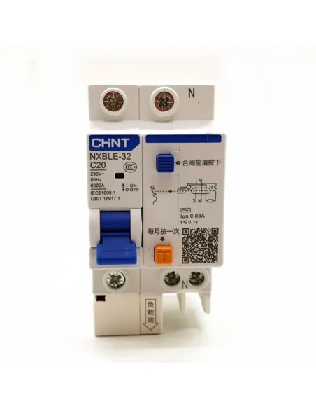 Disjoncteur 1P+N monobloc différentiel C32 300mA