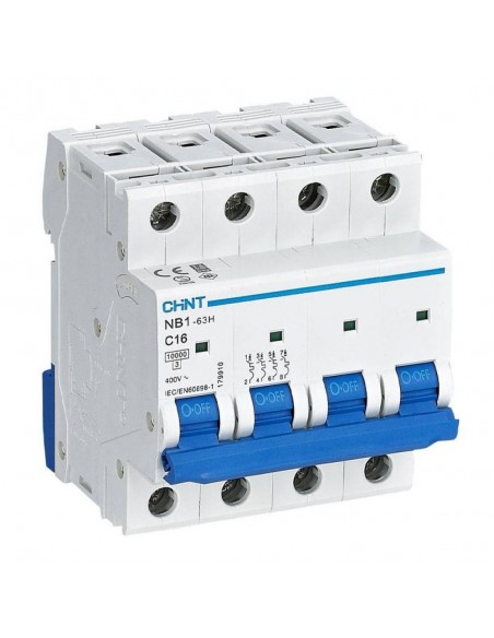 Disjoncteur NB1-63H 4P C16 10kA