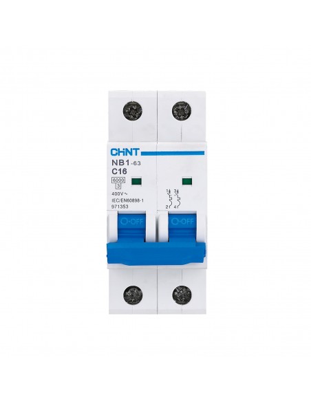 Disjoncteur MCB NB1-63 2P C50 6kA