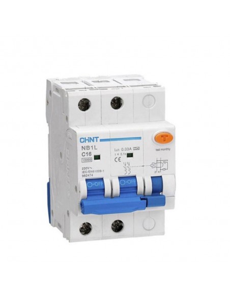 Disjoncteur RCBO-NB1L-40 2P C25 300mA