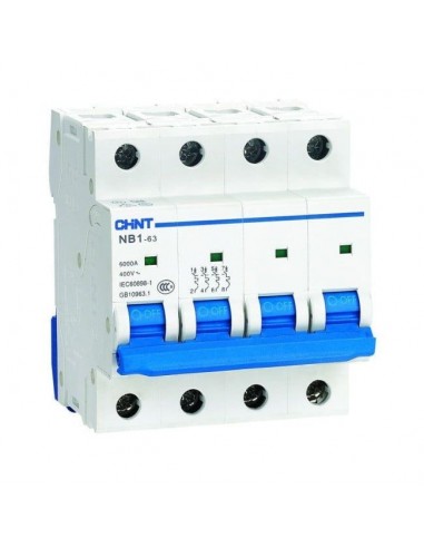 Disjoncteur NB1-63 4P C10 6kA